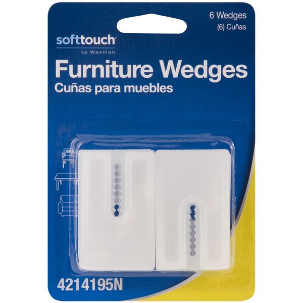 Softtouch FURNITURE WEDGE WHT 3X2"" 4214195N Zoro